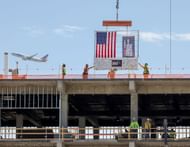 The Las Vegas GP paddock building under construction